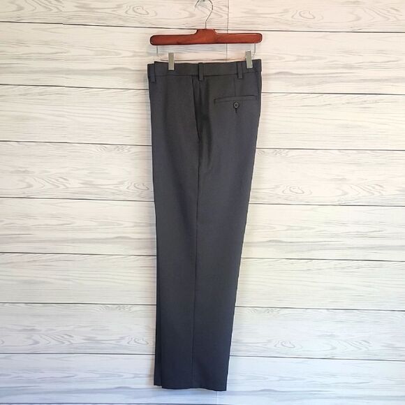 Haggar Classic Fit Cool 18 Pro Pants in Charcoal Grey Mens Size 36"X30" - Picture 1 of 13